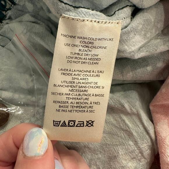 Free People Tropical Print Red and Green Romper - Picture 9 of 10